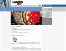 Tablet Screenshot of hunger-maschinen.de